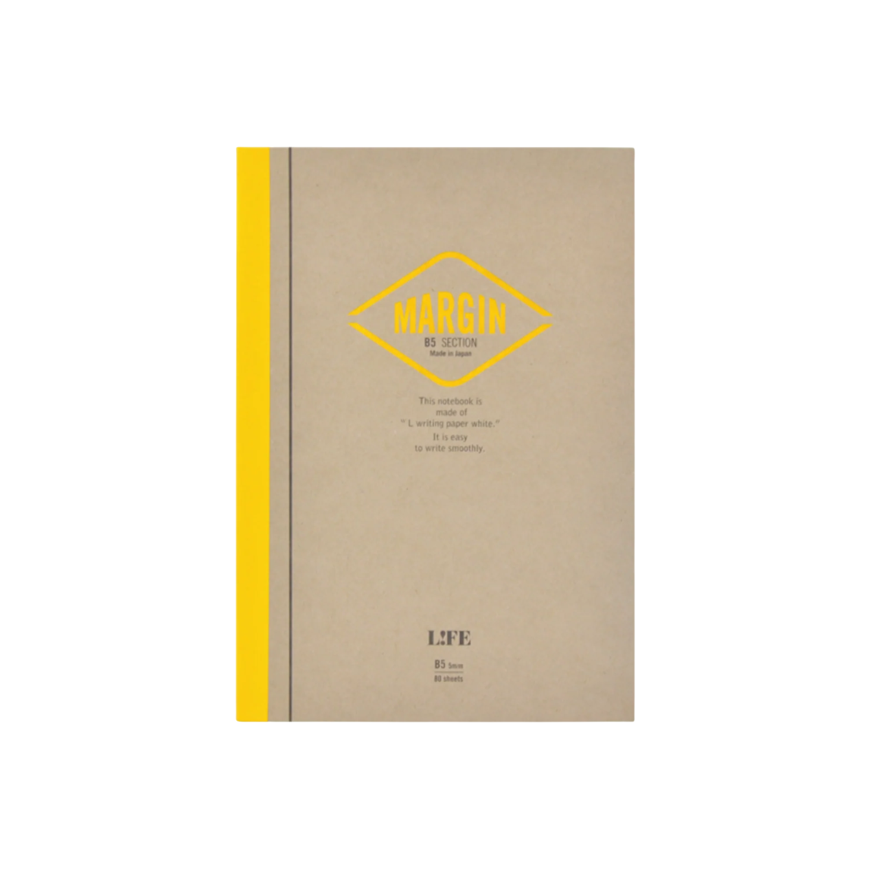 Apica - Margin note book B5 80 sheets | Yellow square