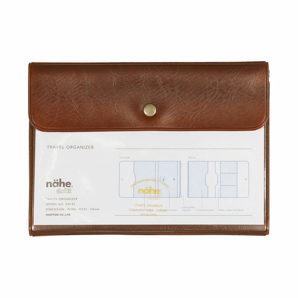 Hightide Penco - General Purpose Case Travel Organiser | Clear Brown