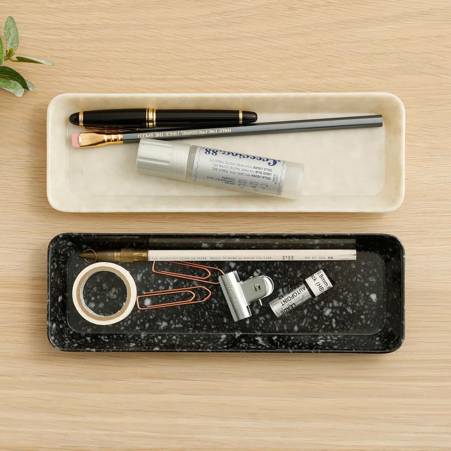 Hightide Penco - Marble Pen Tray | ivory