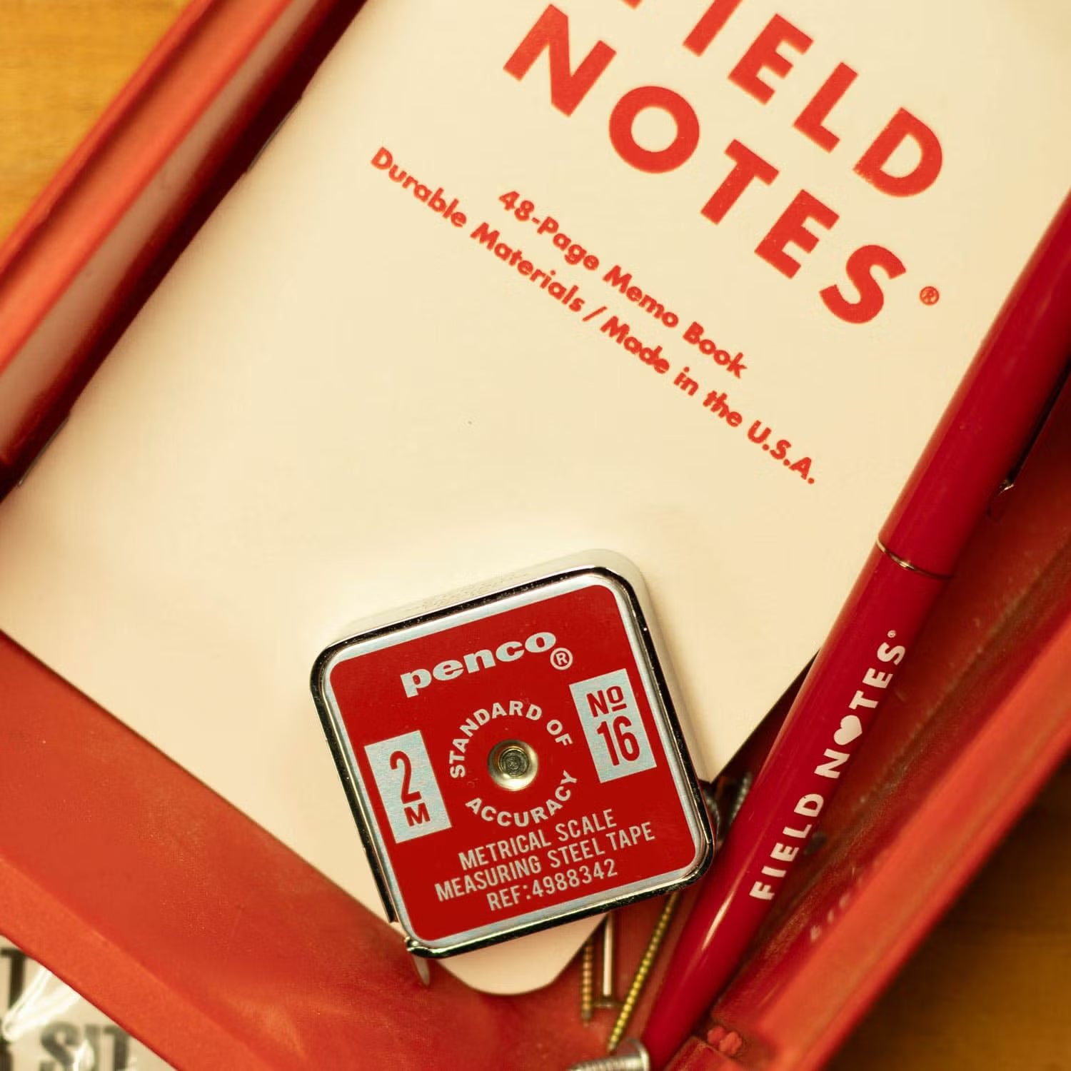 Pocket Metric Measure – Red