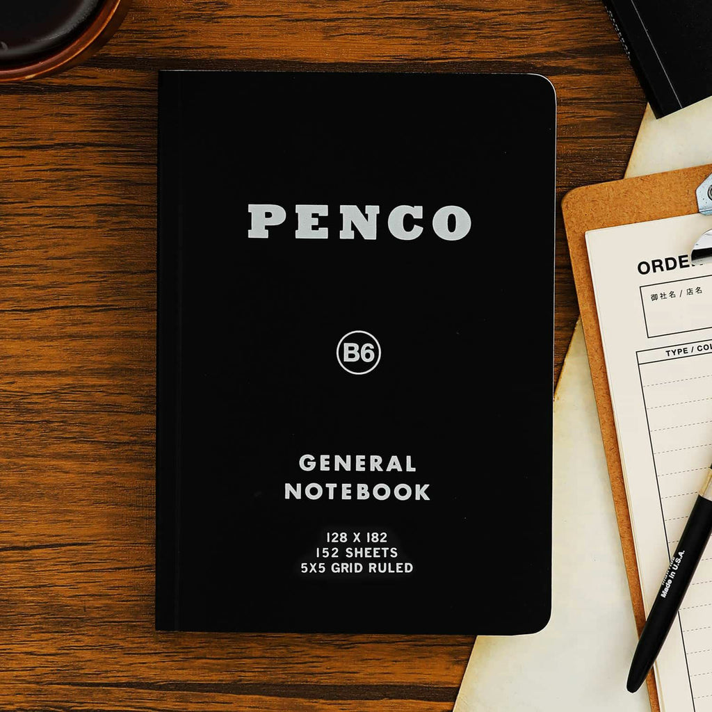 Hightide Penco - Soft PP Notebook B6 | Black