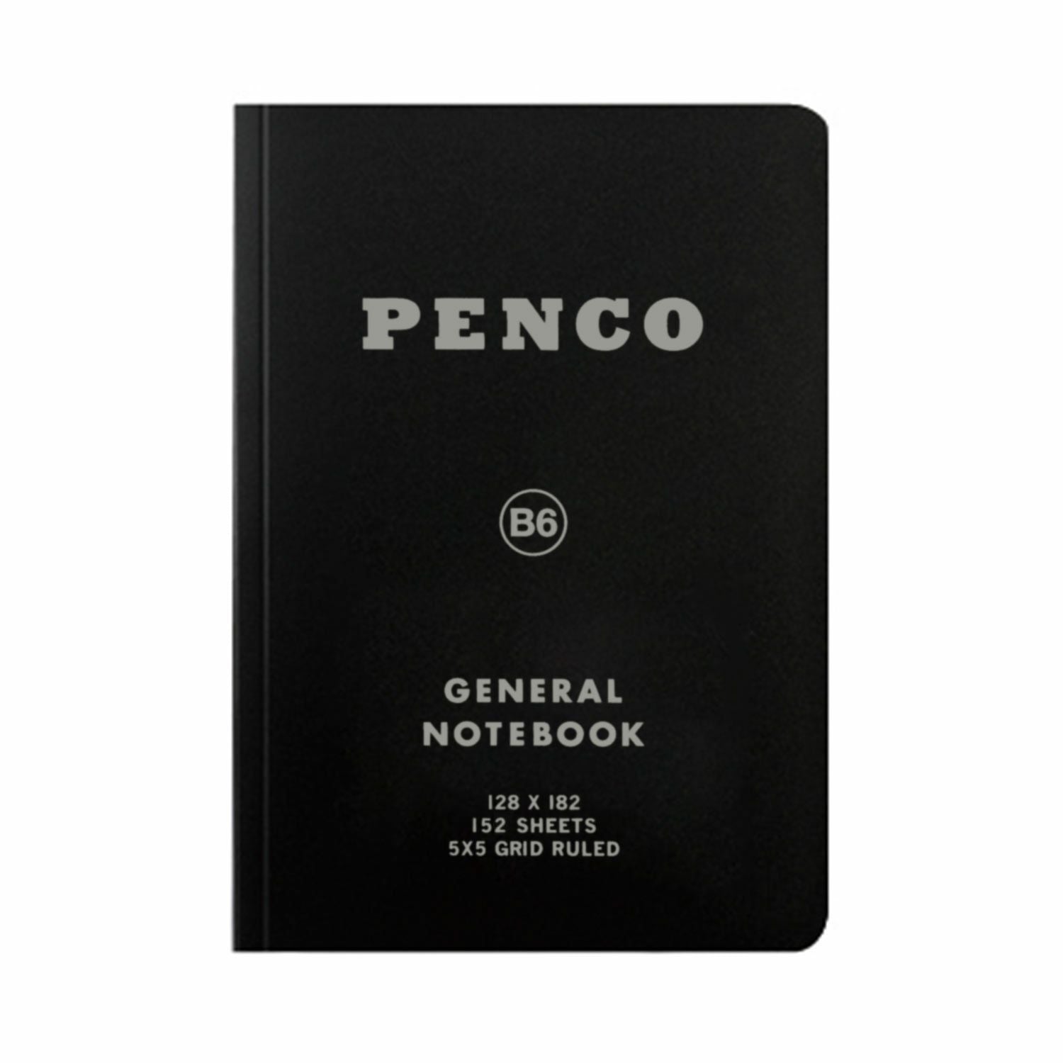 Hightide Penco - Soft PP Notebook B6 | Black