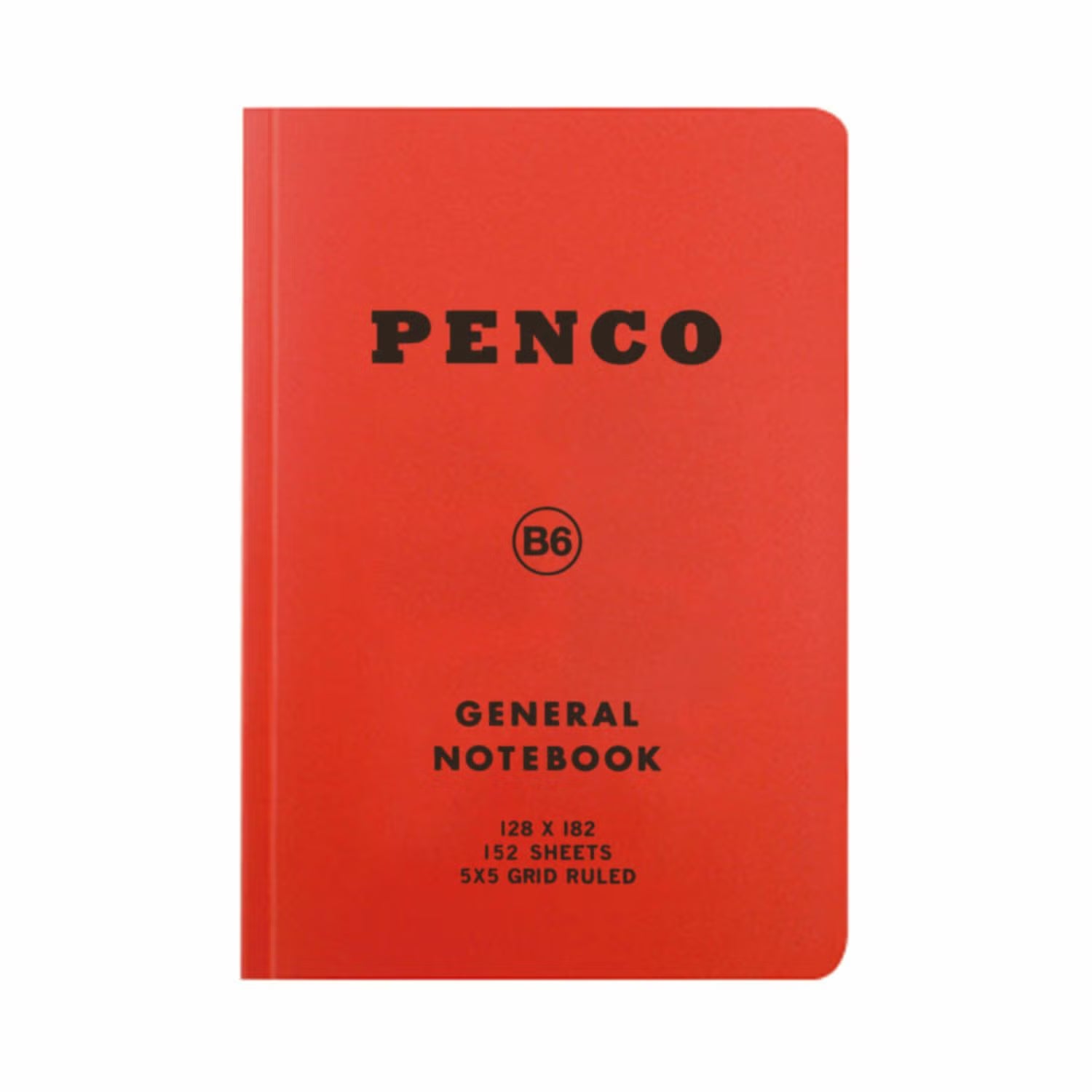 Soft PP Notebook Grid B6 - Red