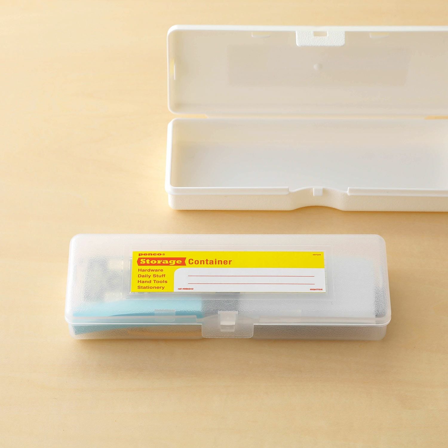 Hightide Penco - Storage Container Pen Case | Clear