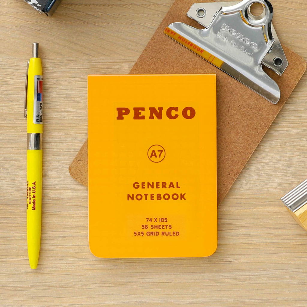 Hightide Penco - Soft PP Notebook A7 | Yellow