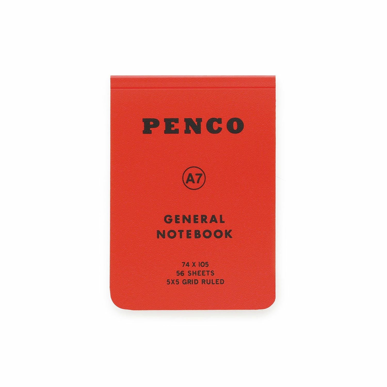 Hightide Penco - Soft PP Notebook A7 | Red