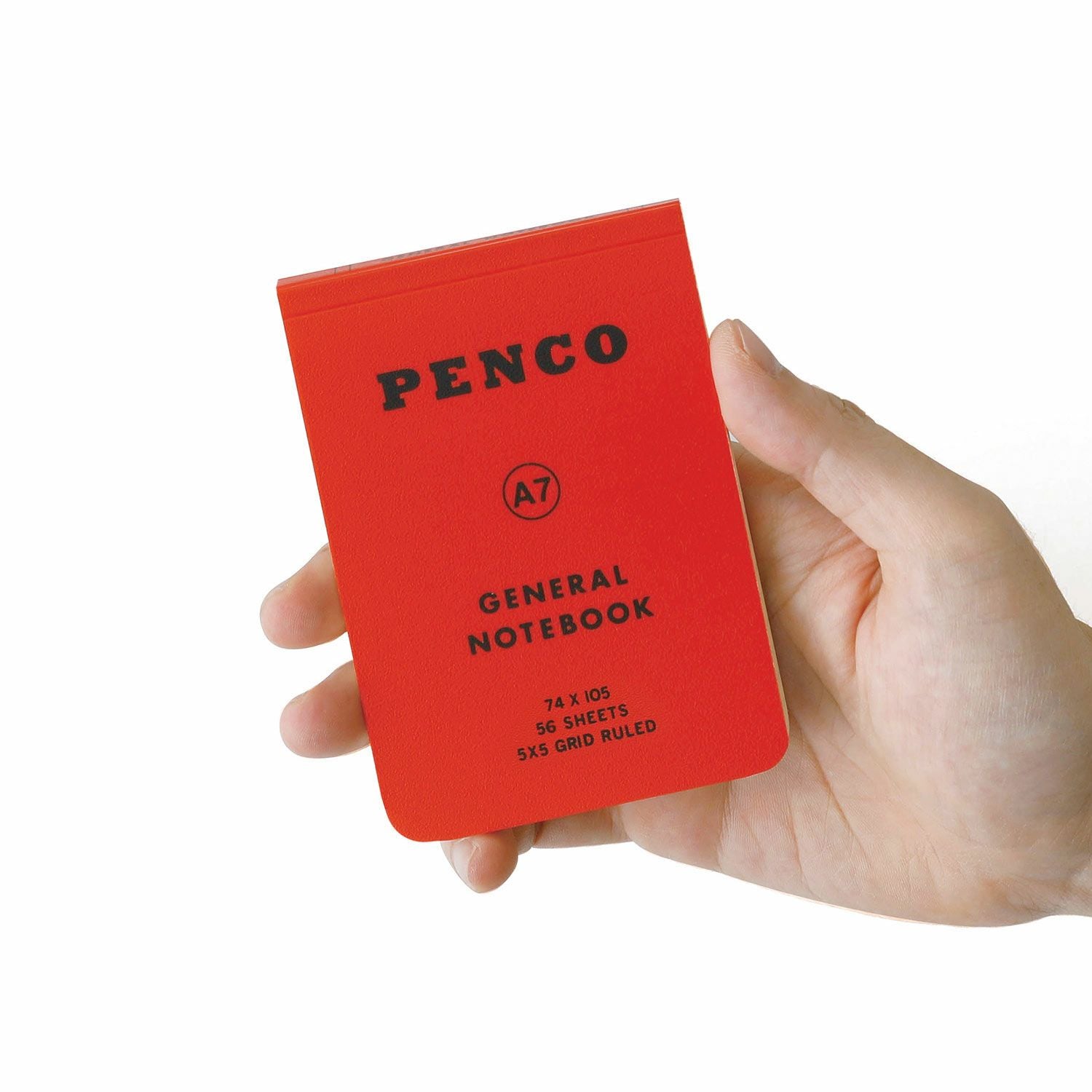 Hightide Penco - Soft PP Notebook A7 | Red