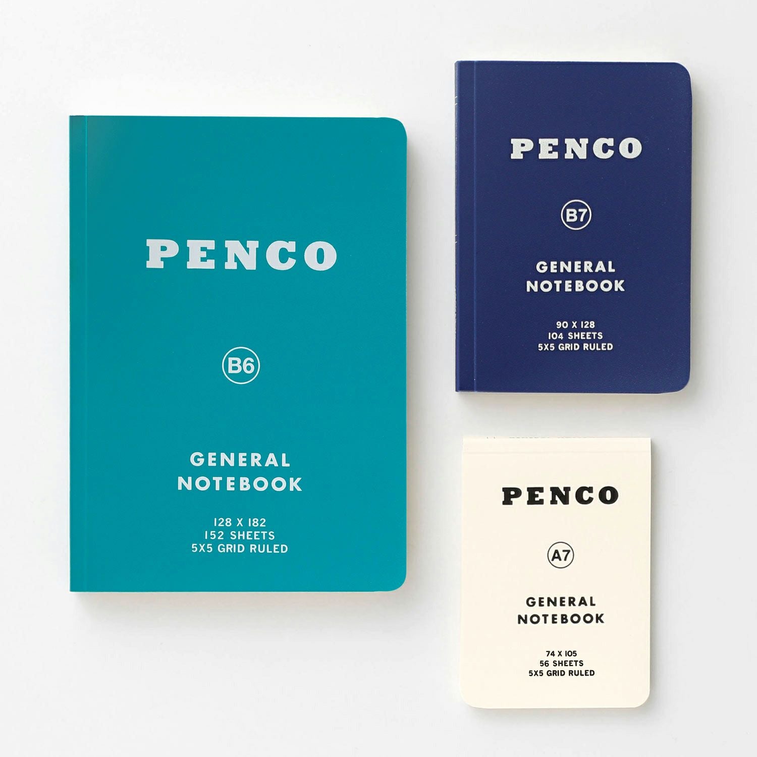 Hightide Penco - Soft PP Notebook A7 | Navy