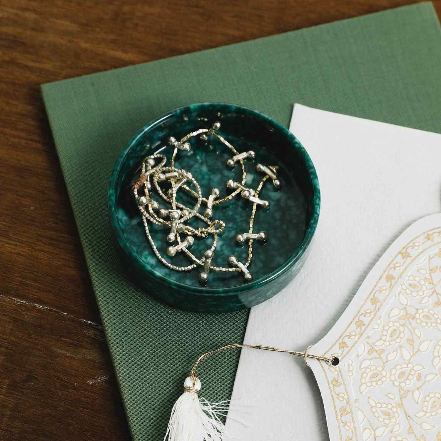 Hightide Penco - Marble Stacking Tray | Dark Green