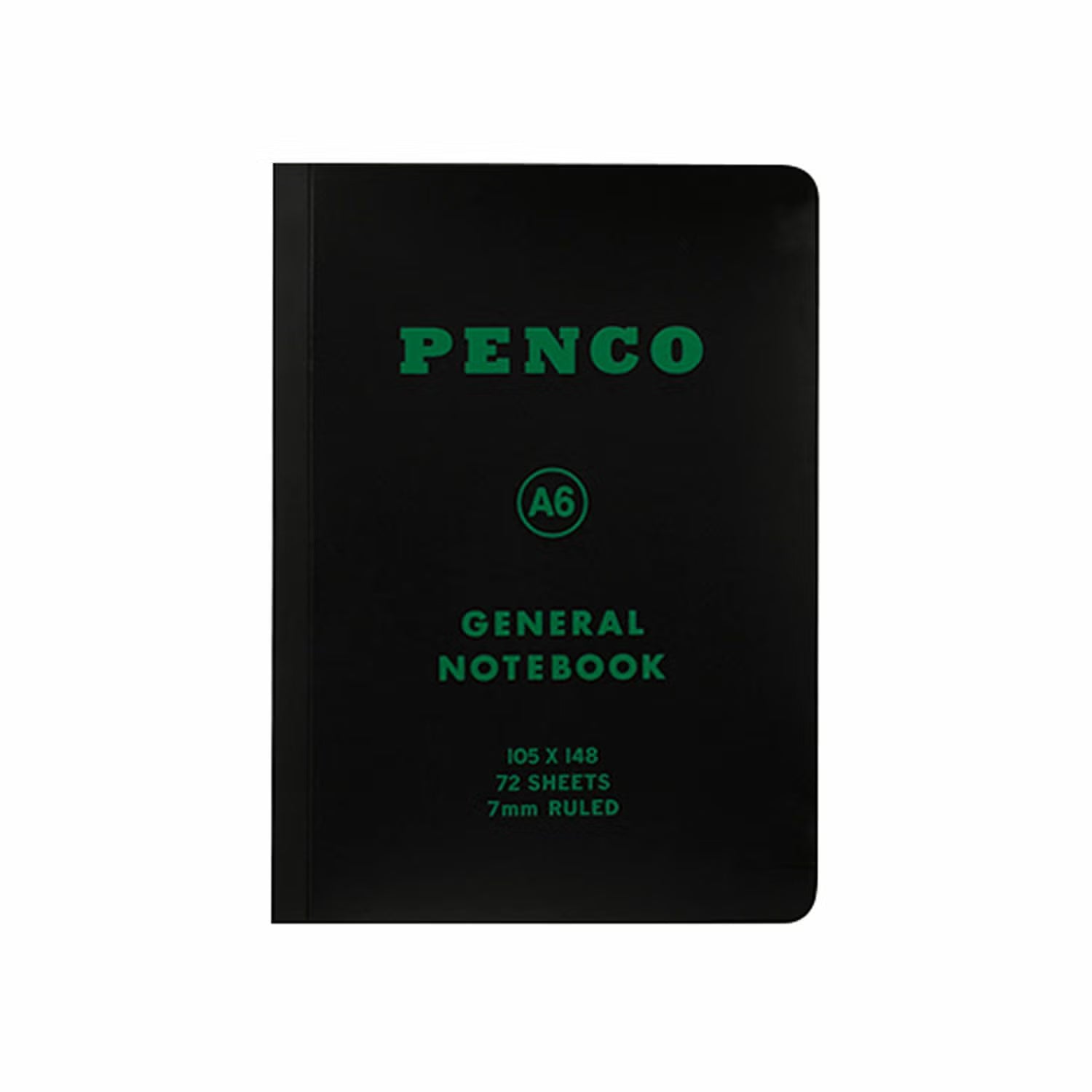 Soft PP Notebook Ruled A6 - Black