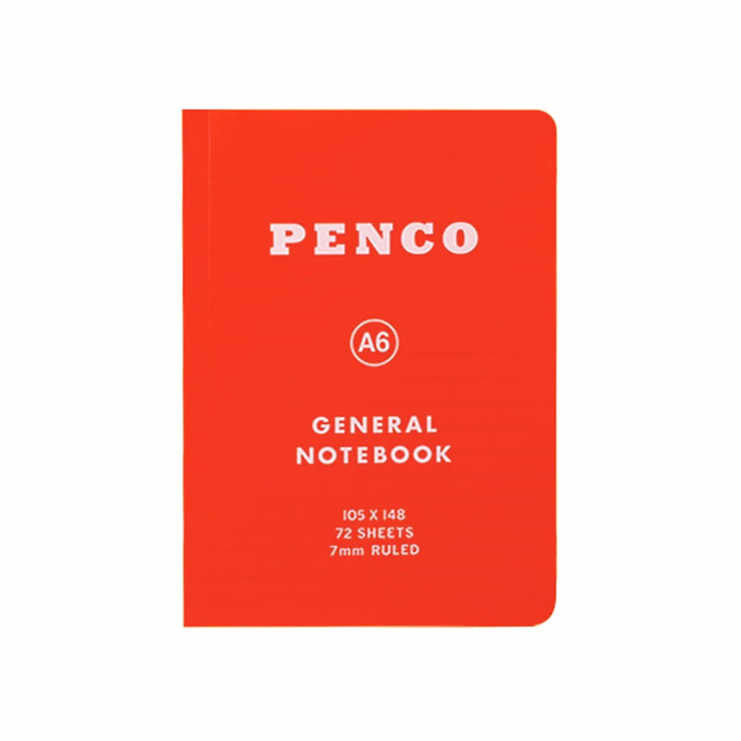Soft PP Notebook Ruled A6 - Red