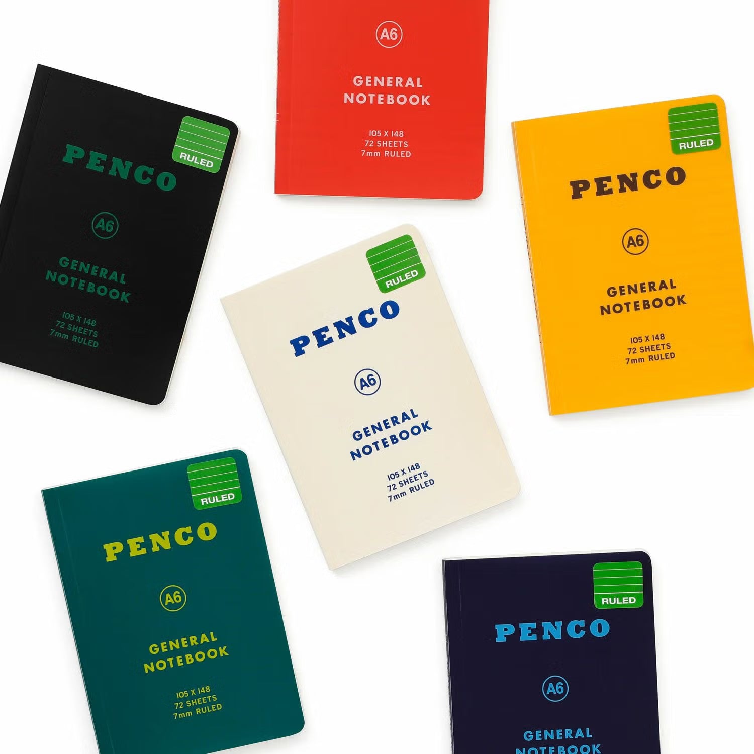 Soft PP Notebook Ruled A6 - Green