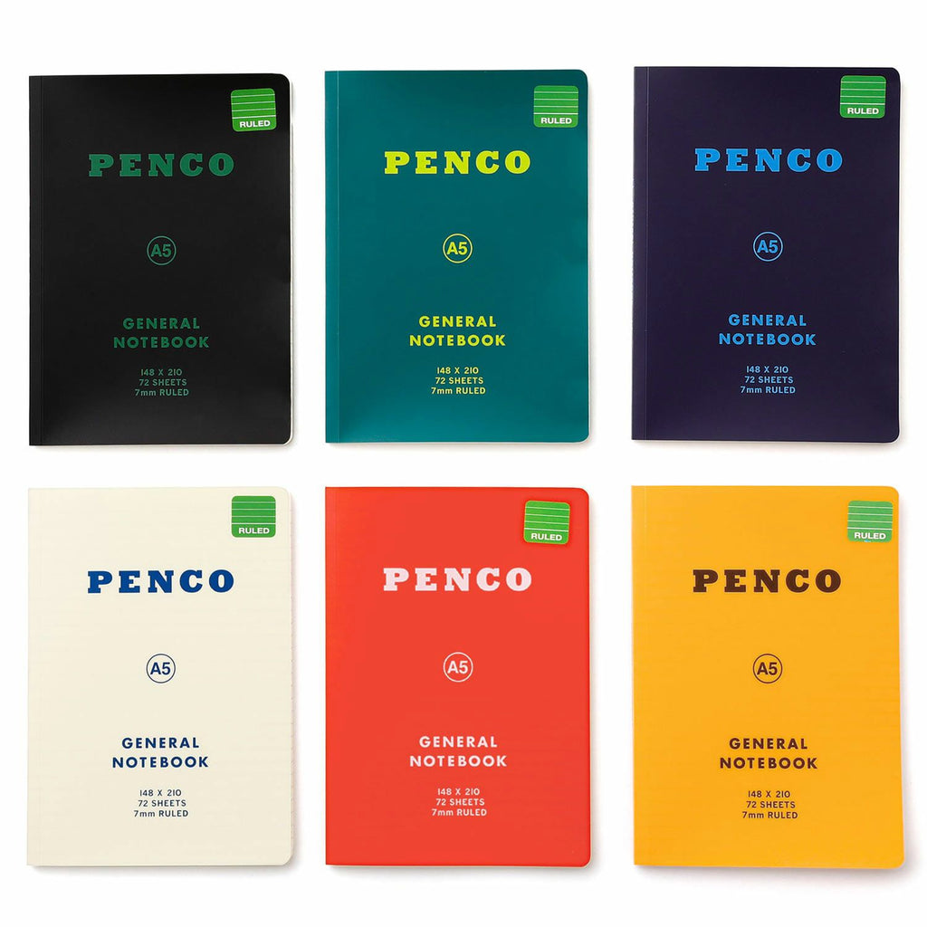 Hightied Penco - Soft PP Notebook Ruled A5 | Green