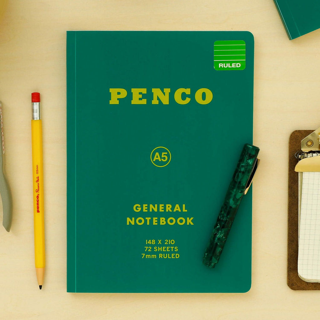 Hightied Penco - Soft PP Notebook Ruled A5 | Green