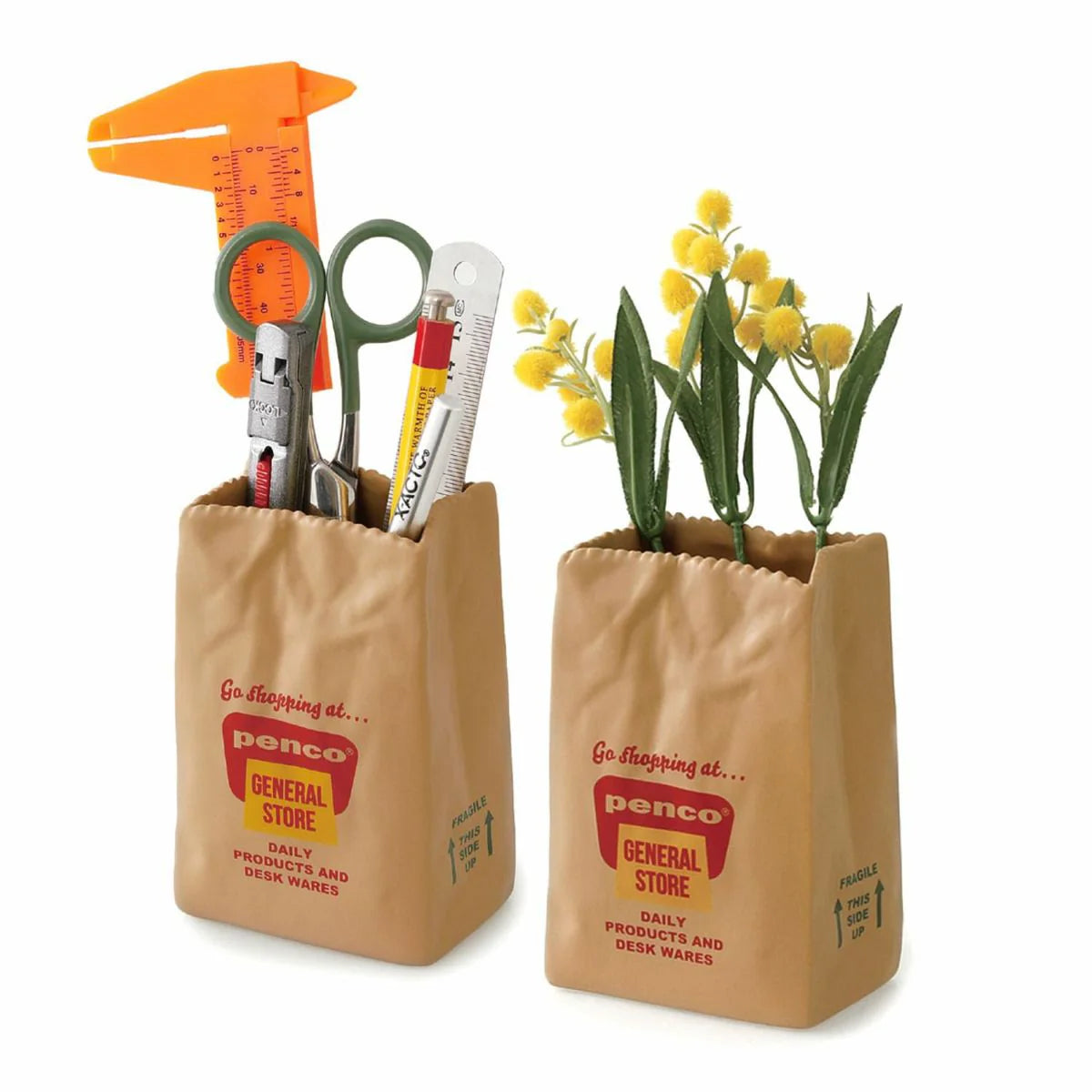 Brown Bag Pen Pot