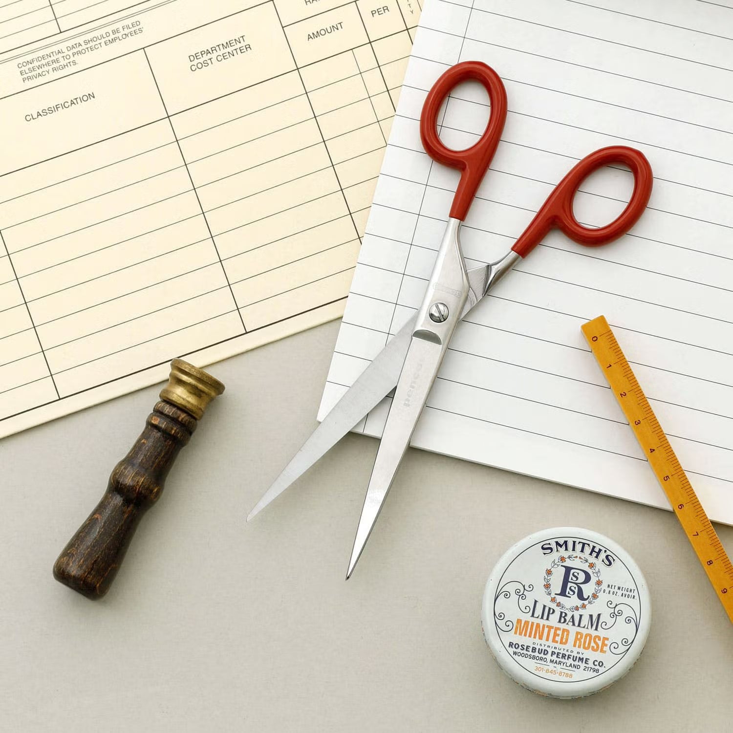 Stainless Steel Scissors - Red