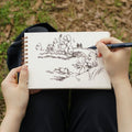 Sketchbook B6 Medium - Red