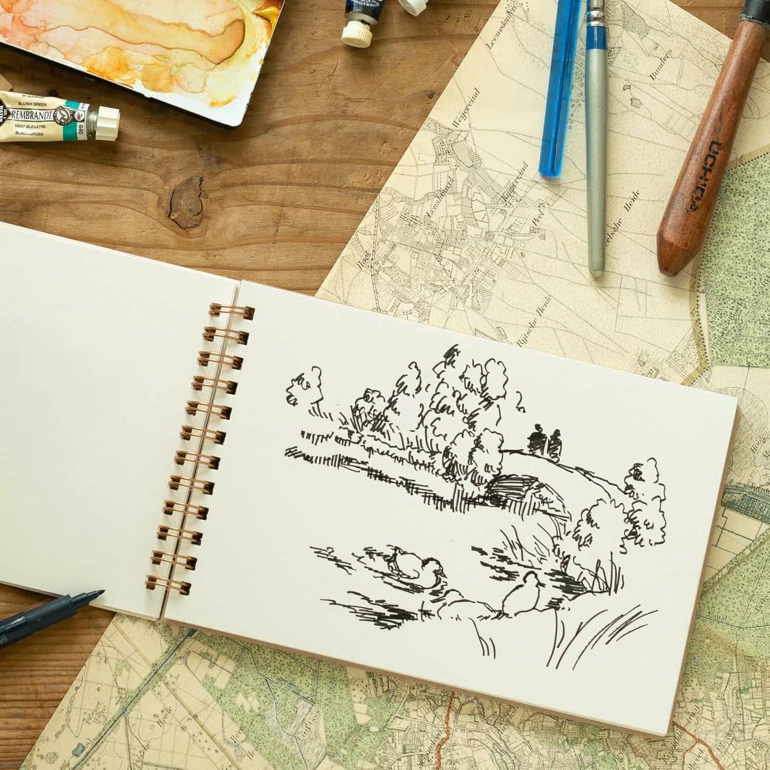 Sketchbook B5 Medium - Red