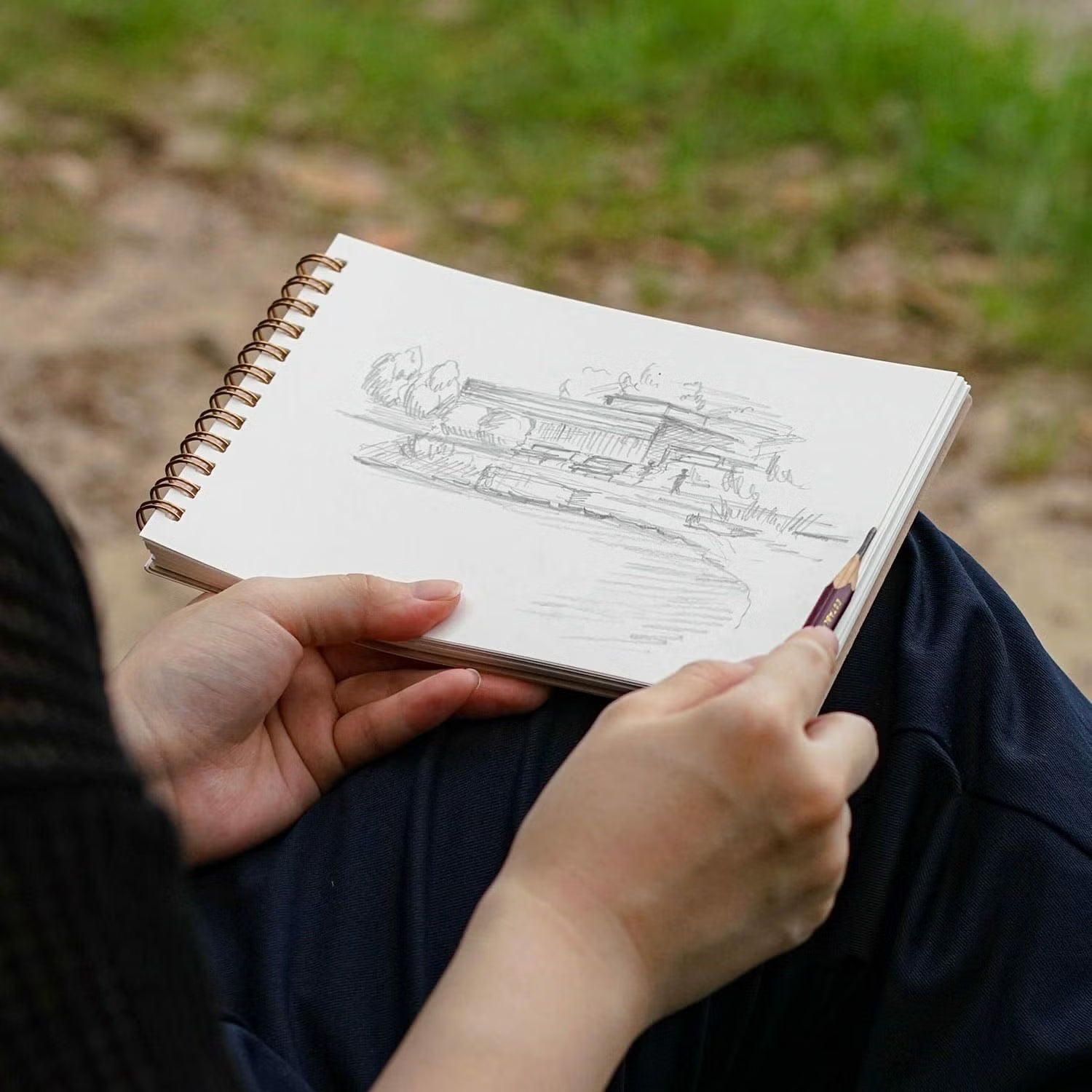 Sketchbook B6 Heavy - Green