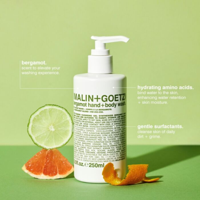 Malin + Goetz - Bergamot hand+body wash 250ml