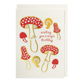 A Magical Birthday letterpress notelet by Archivist, printed in the UK on recycled paper