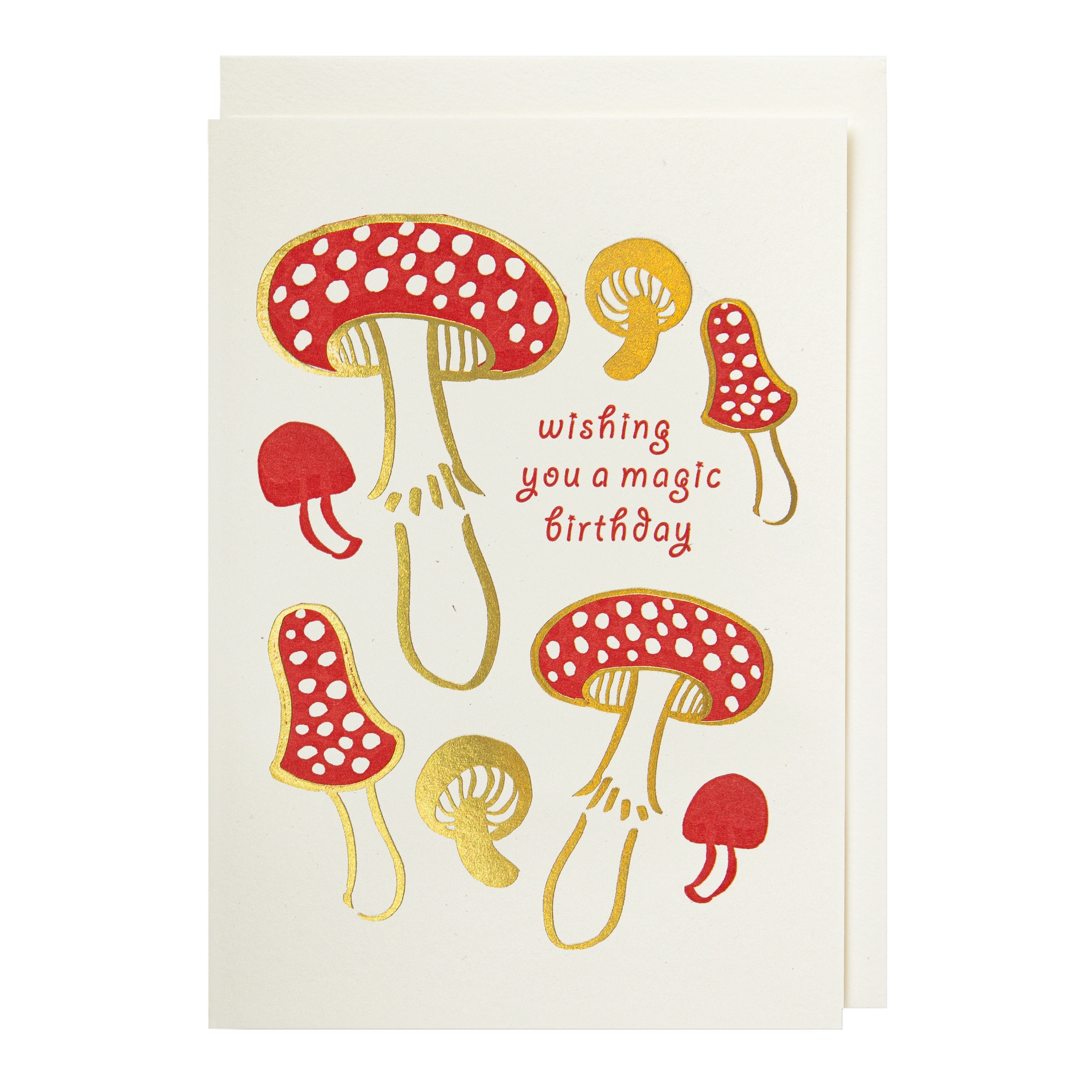 A Magical Birthday letterpress notelet by Archivist, printed in the UK on recycled paper