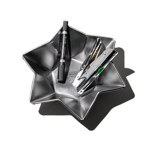 Puebco Steel Star Tray, a star-shaped steel catch-all tray