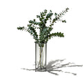 Glass Tube Vase with Steel Stand