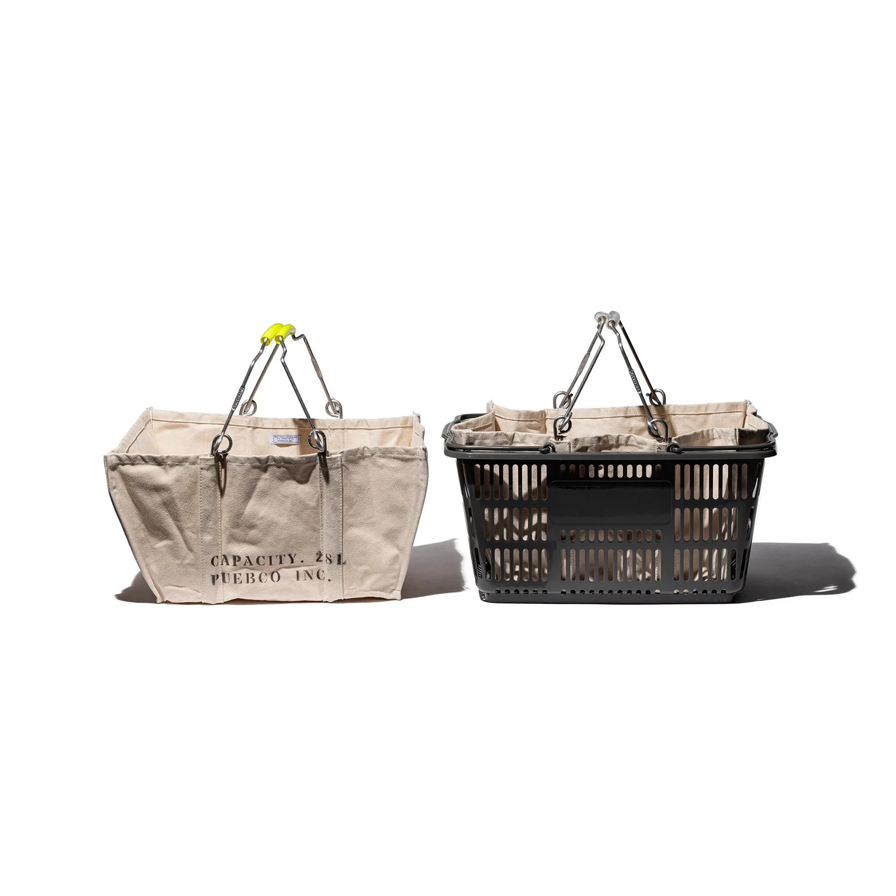 Puebco - Accordion Market Basket Yellow Handle