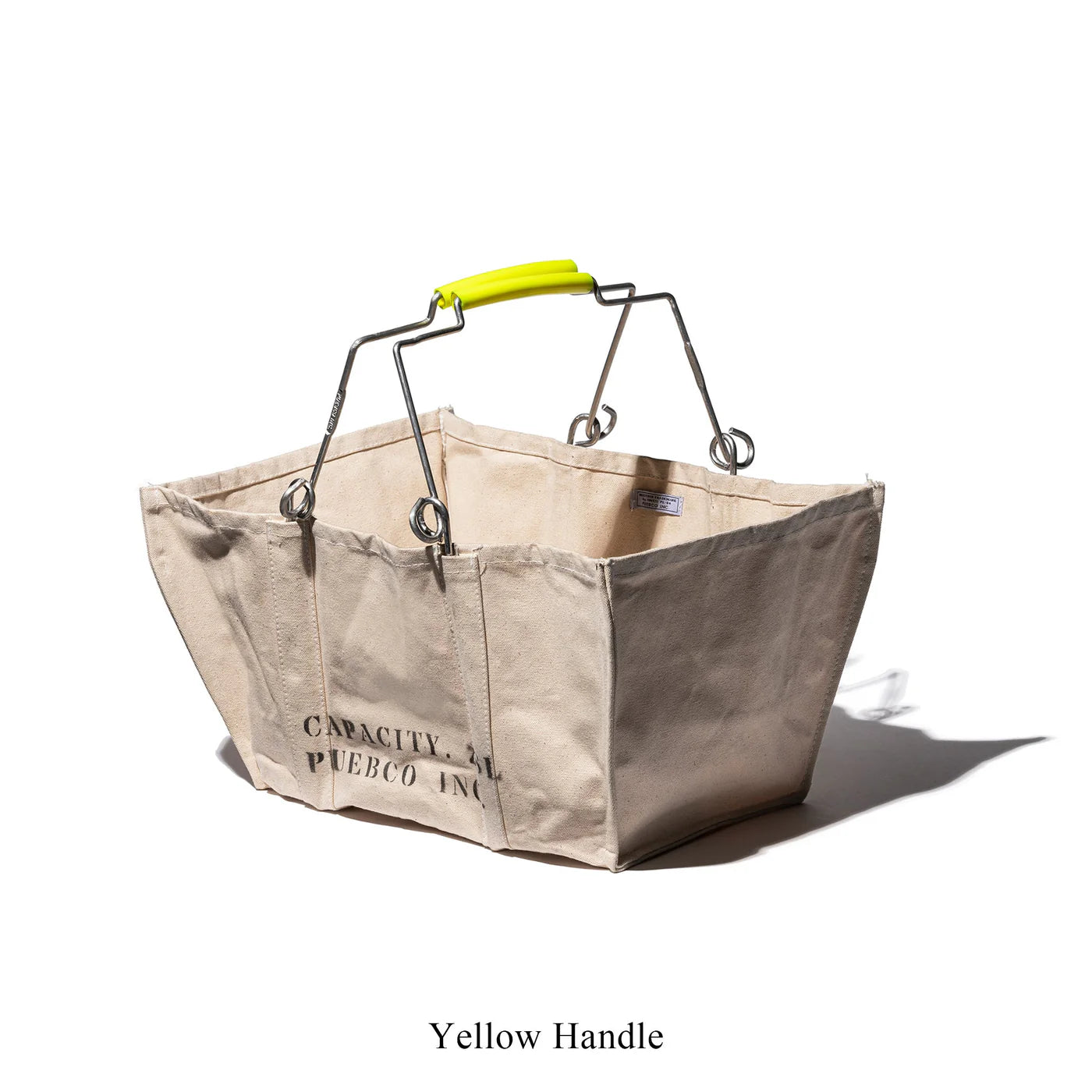 Puebco - Canvas Market Basket Yellow Handle