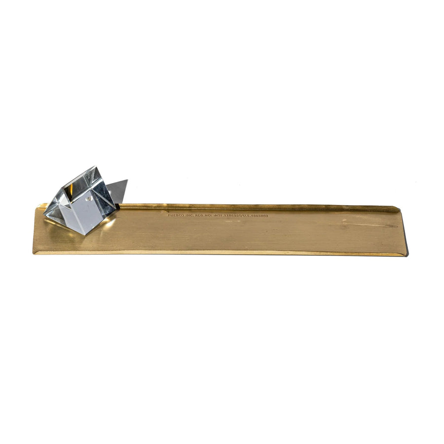 Puebco Prism Incense Holder With Brass Tray