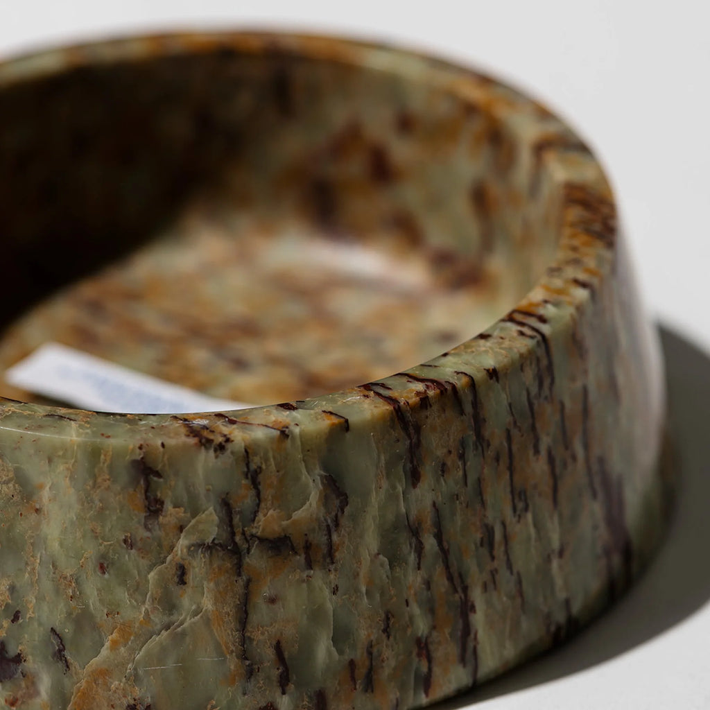 Puebco - Marble Pet Bowl | Mix Colour