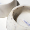Marble Pet Bowl - White Stone