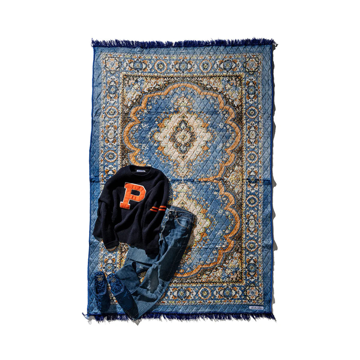 Indian Festival Rug – Blue