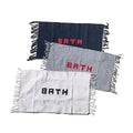 Handloomed Recycled Yarn Bath Mat – Navy