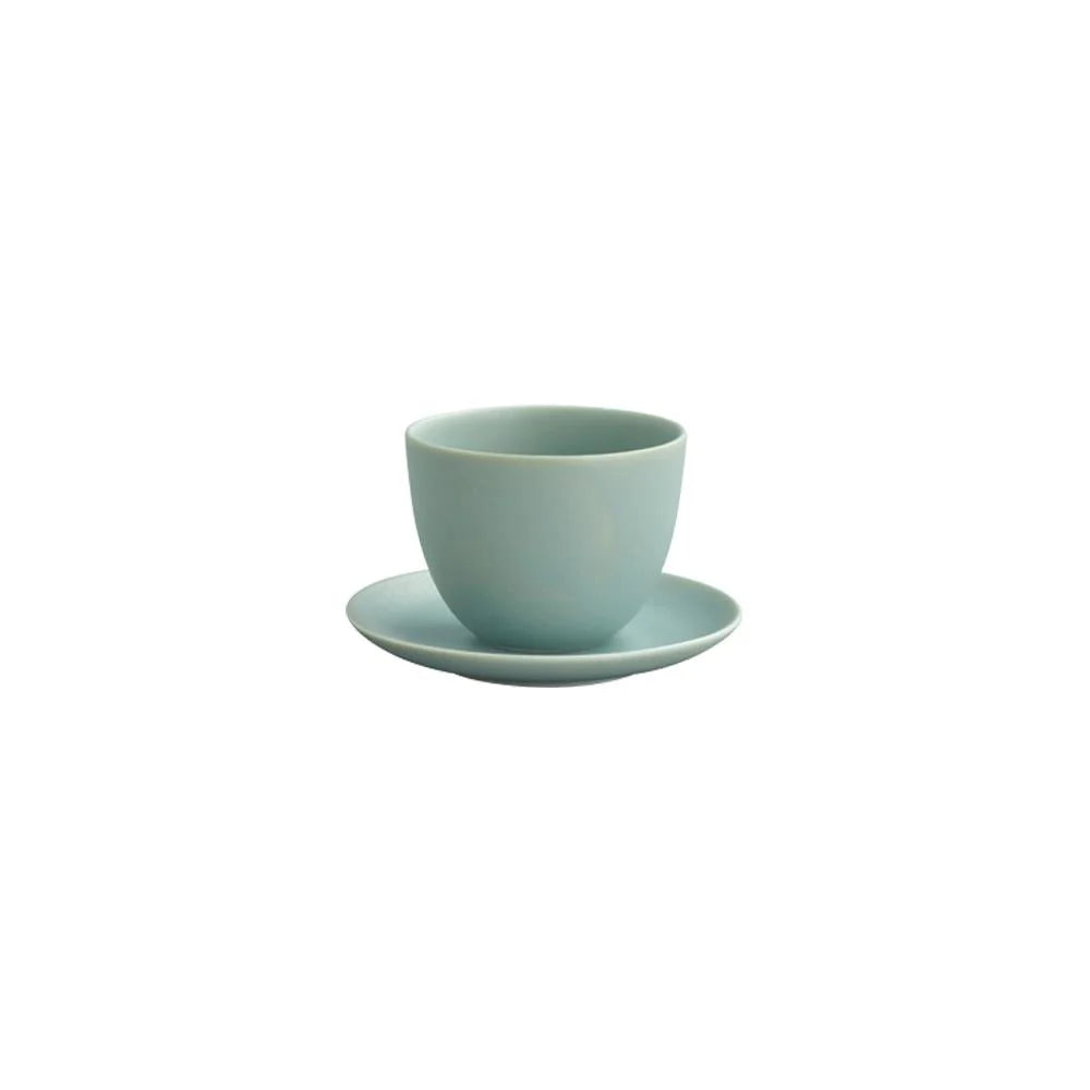 Kinto - Pebble Cup & Saucer | Moss Green