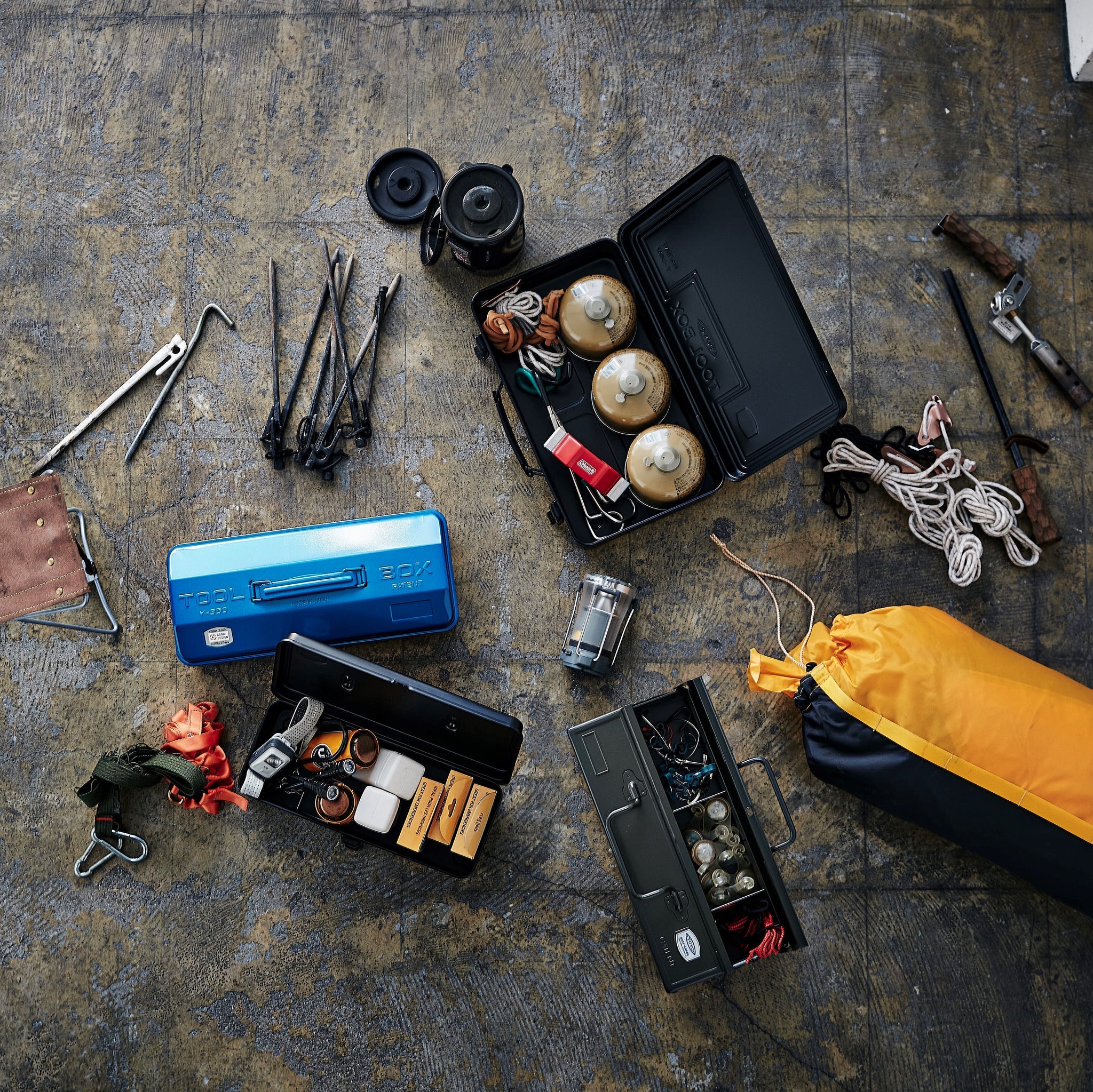 TOYO - Cantilever Toolbox ST-350 | Antique Green