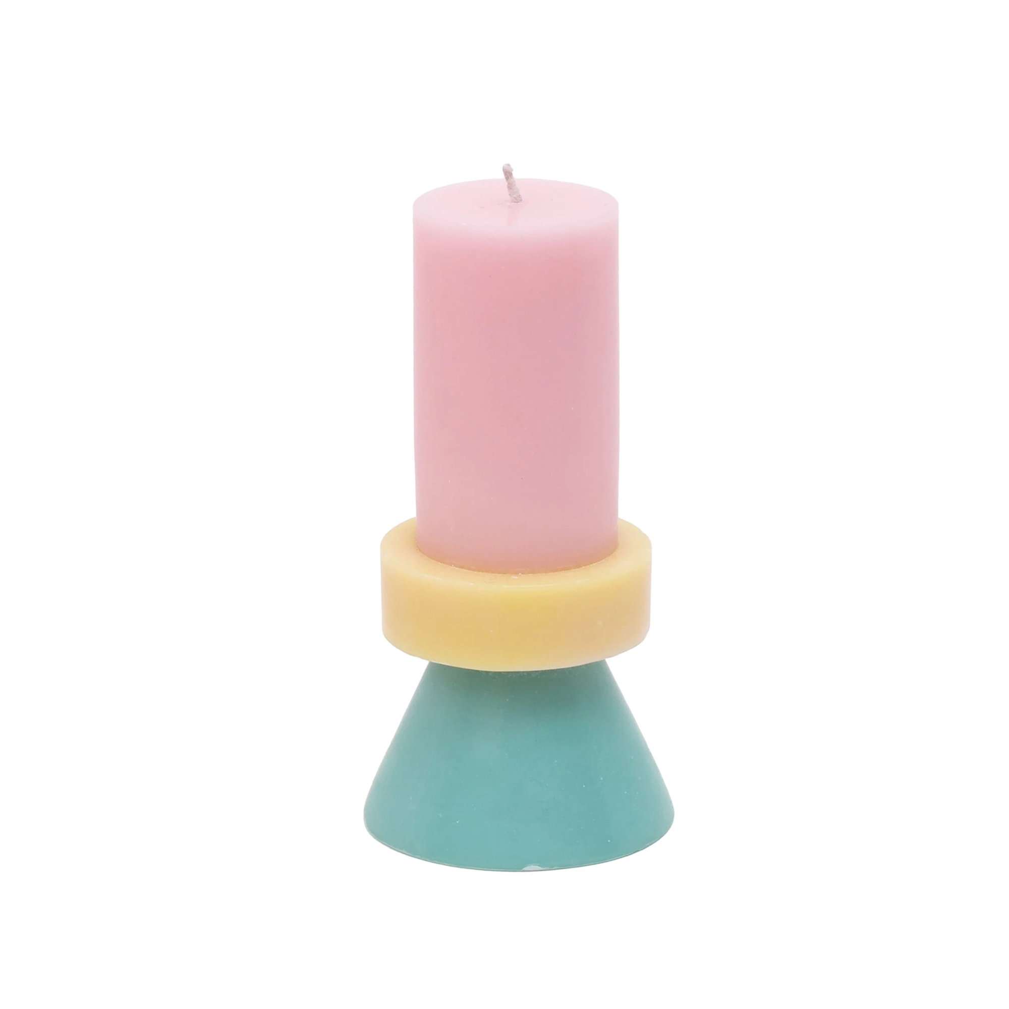 Yod & Co - Stack Candle Tall | Floss Pink / Pale Yellow / Mint Regular price
