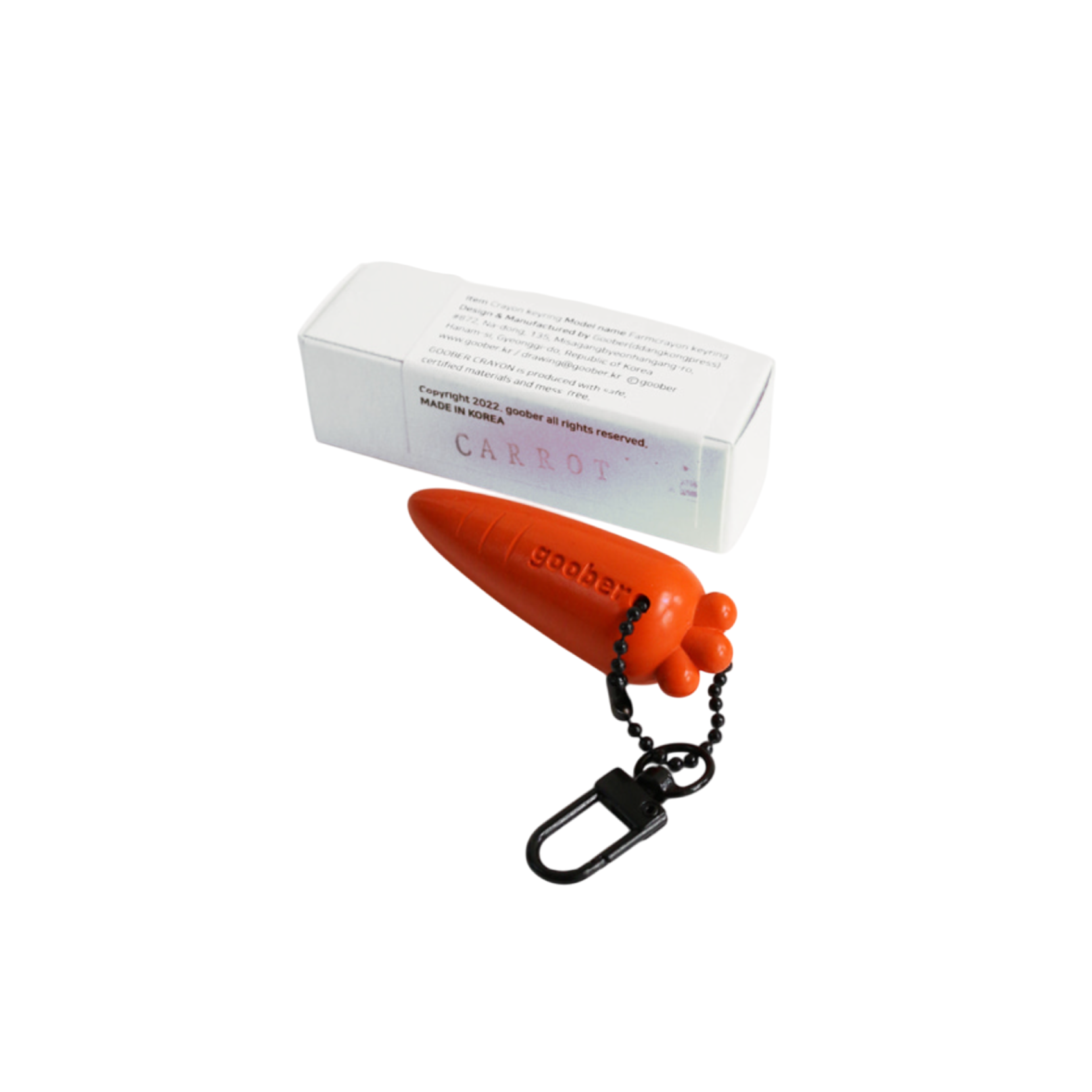 Goober - Farm Crayon Keyring | Carrot