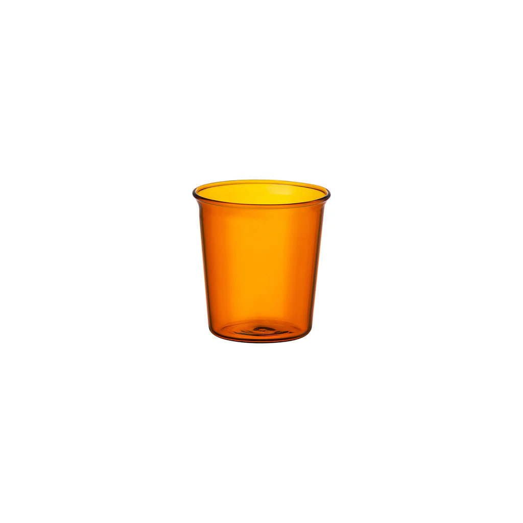 KINTO Cast Amber Glass 250ml, set of four in warm amber glass
