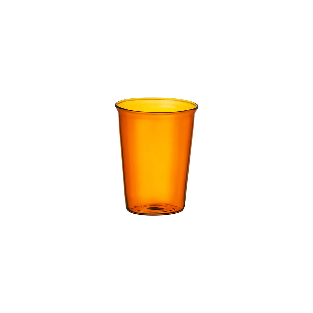 KINTO Cast Amber Glass 350ml, set of four in warm amber glass