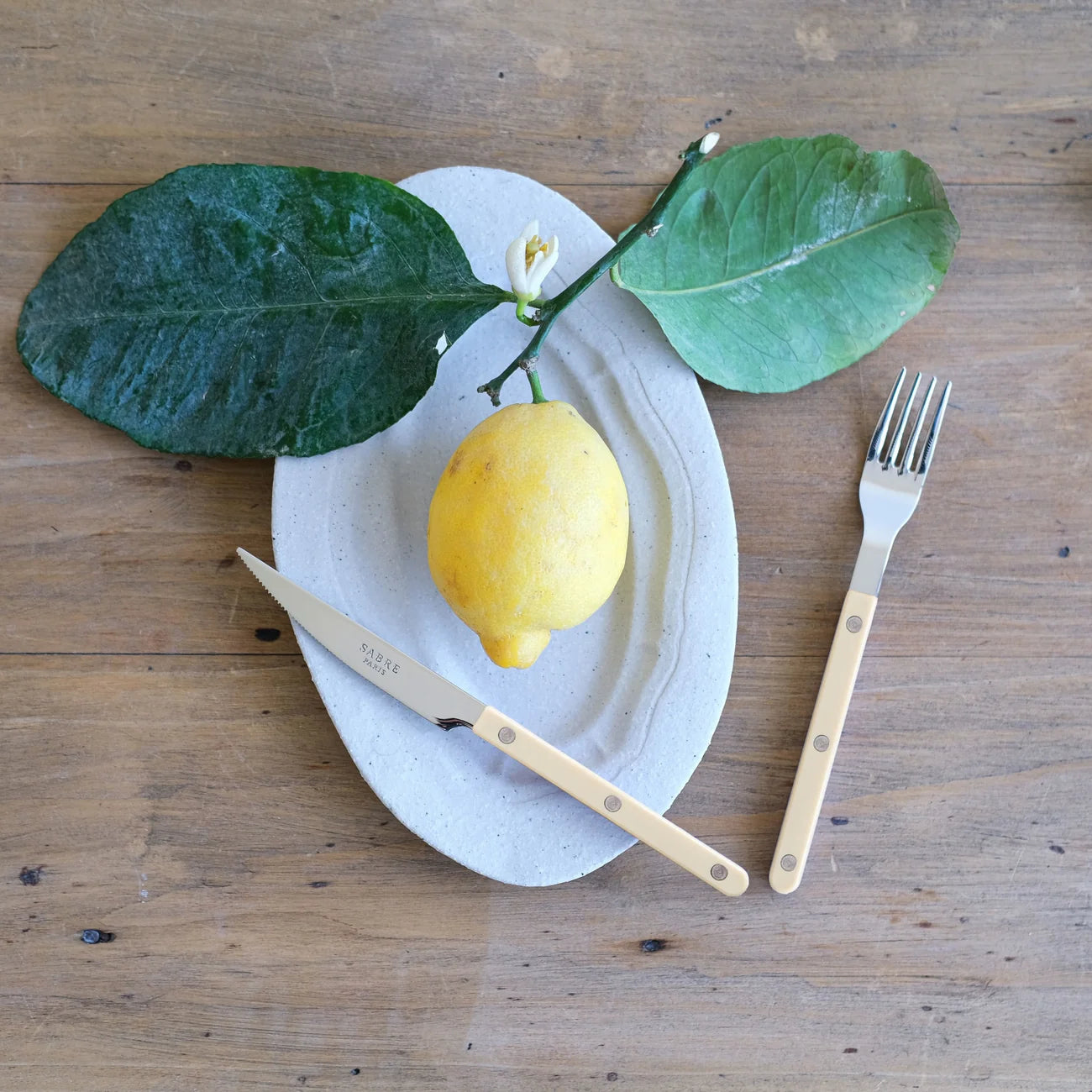 Sabre Paris - Bistrot Solid Salad Fork | Ivory