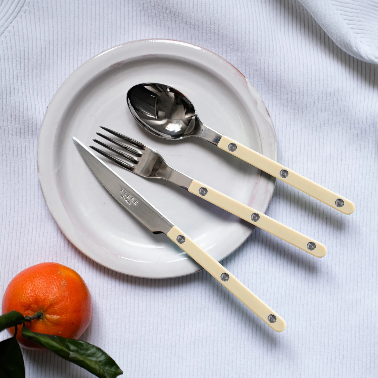 Sabre Paris - Bistrot Solid Salad Fork | Ivory