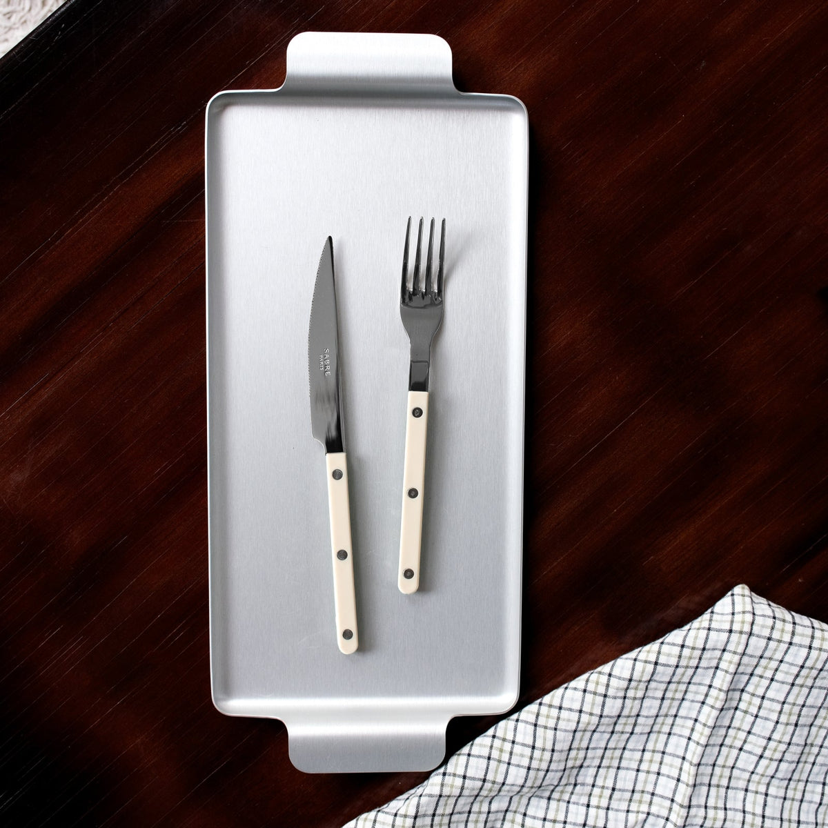 Sabre Paris 4 Pieces Shiny Cutlery Set Ivory – detail