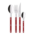 Sabre Paris 4 Pieces Shiny Cutlery Set Burgundy
