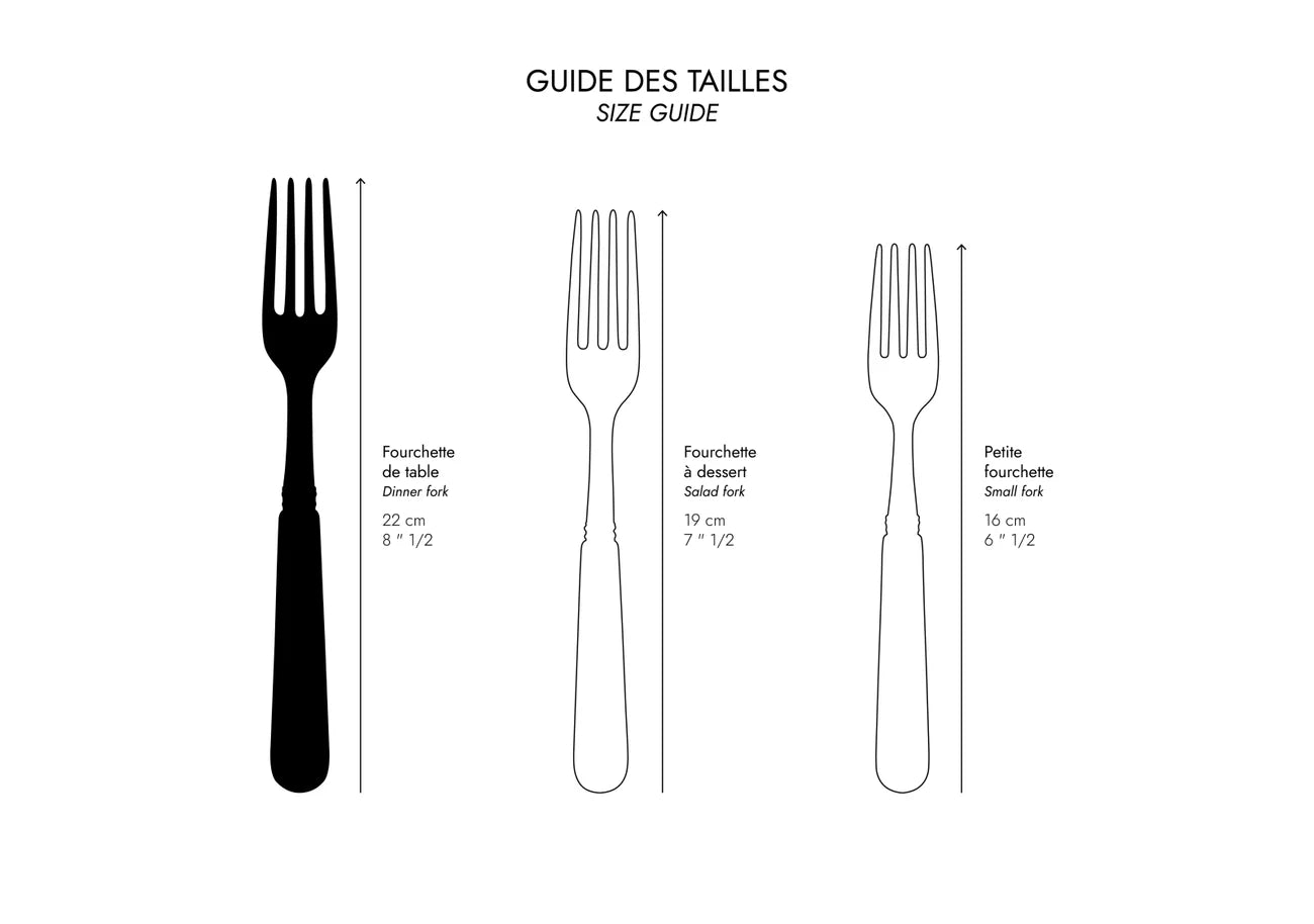 Sabre Paris - Bistrot Dune Dinner Fork | Black