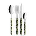 Sabre Paris 4 Pieces Shiny Cutlery Set Camouflage
