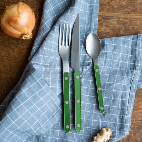 Sabre Paris 4 Pieces Vintage Cutlery Set Garden Green – detail