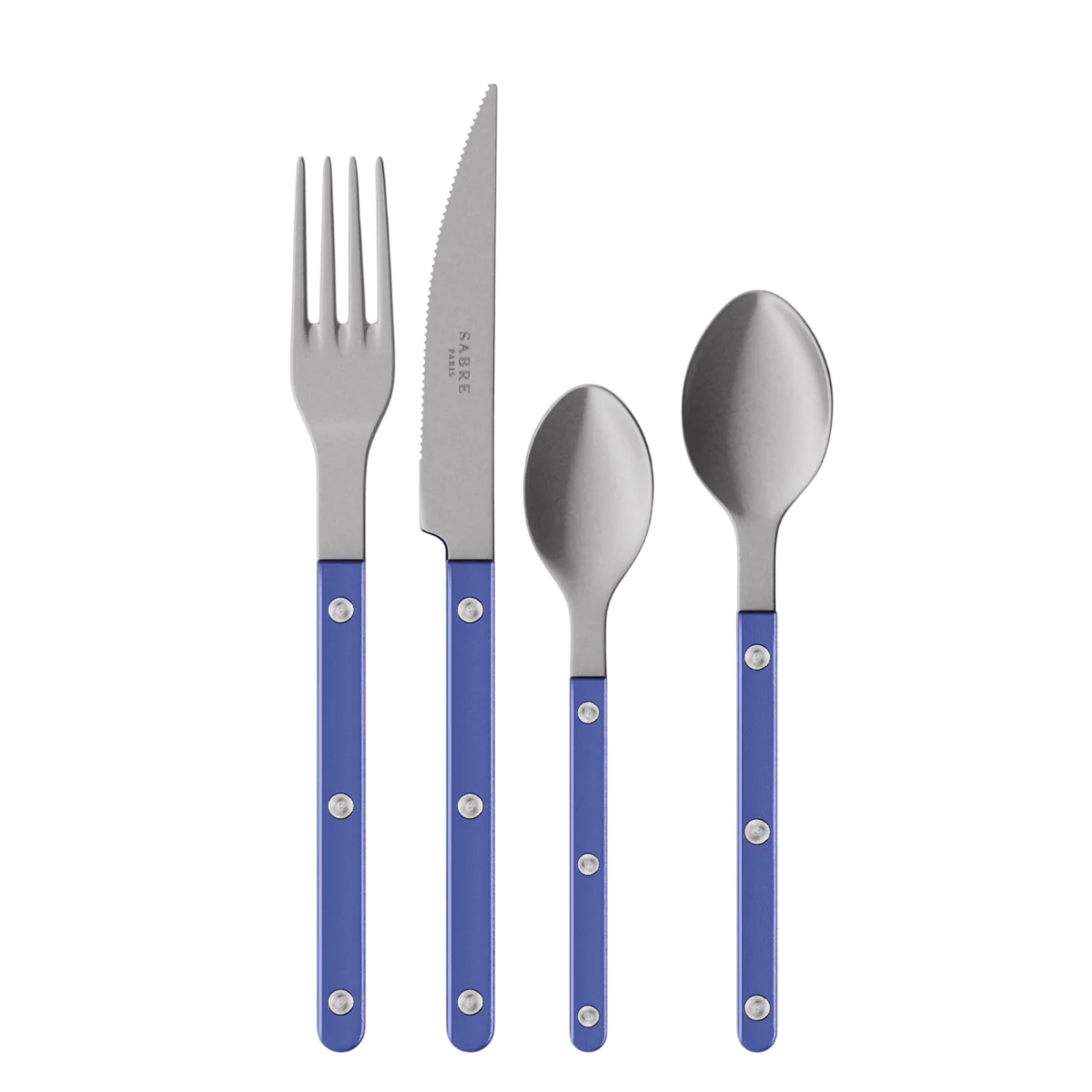 4 Pieces Vintage Cutlery Set - Lapis Blue