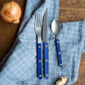 4 Pieces Vintage Cutlery Set - Lapis Blue